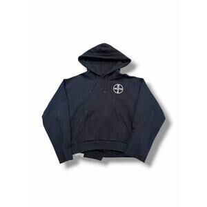 Off-White Circle Logo Hoodie in Black | Size XL